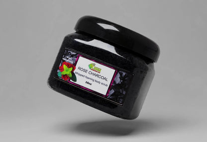 ROSE CHARCOAL FOAMING WHIPPED BODY SCRUB